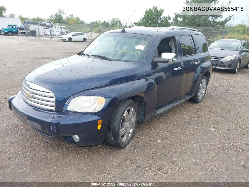 2010 Chevrolet Hhr Lt VIN: 3GNBACDVXAS565418 Lot: 40212592