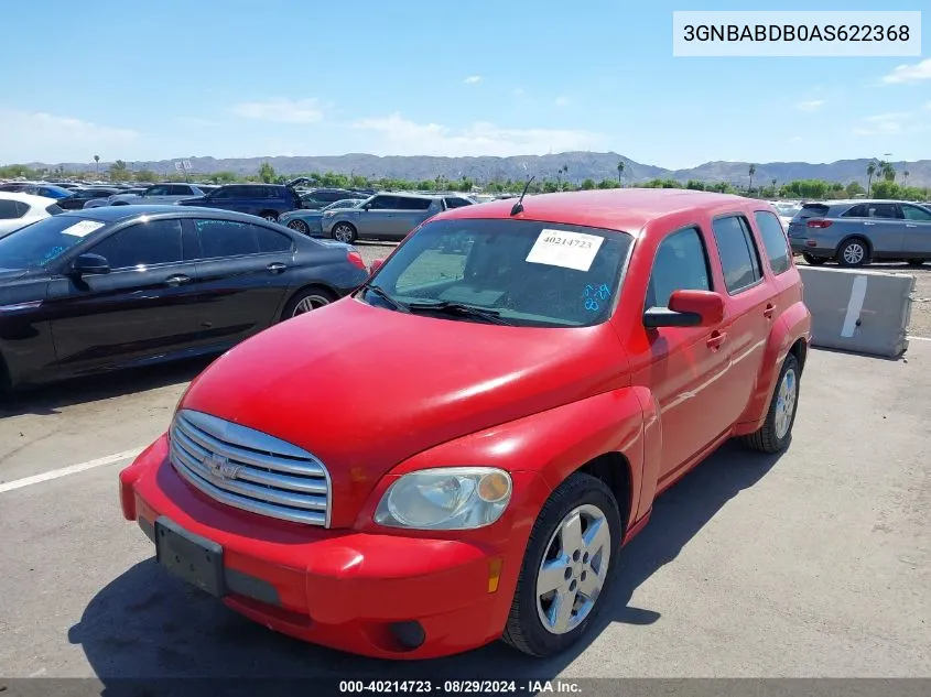 2010 Chevrolet Hhr Lt VIN: 3GNBABDB0AS622368 Lot: 40214723