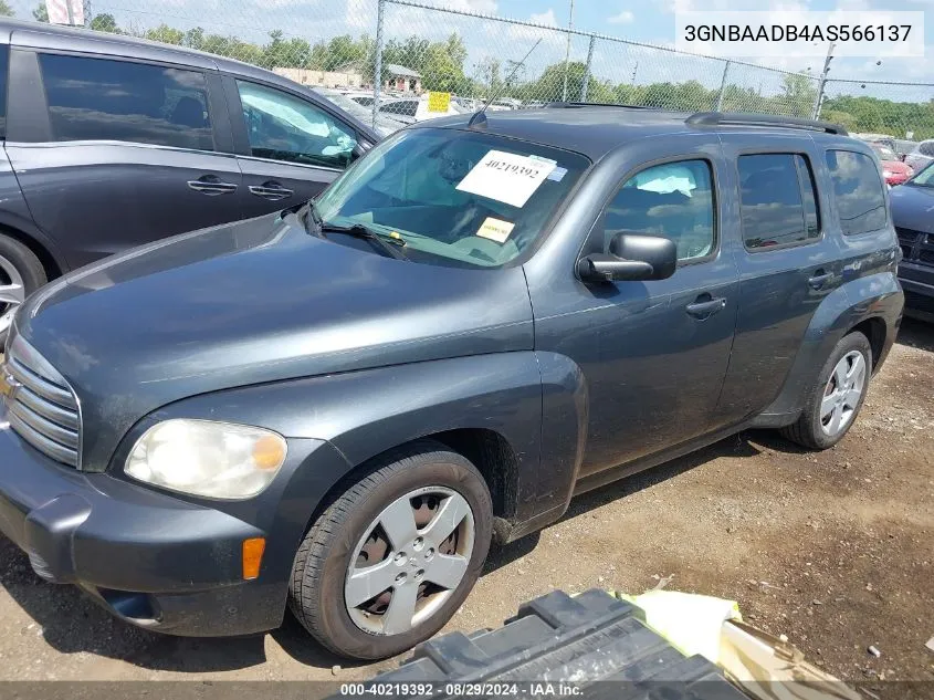 2010 Chevrolet Hhr Ls VIN: 3GNBAADB4AS566137 Lot: 40219392