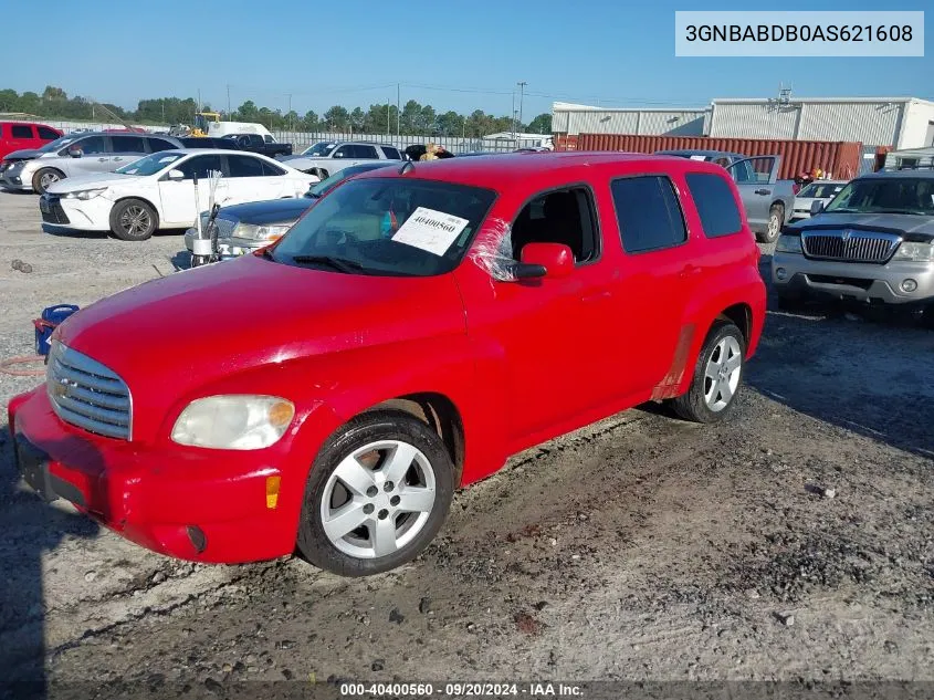 2010 Chevrolet Hhr Lt VIN: 3GNBABDB0AS621608 Lot: 40400560