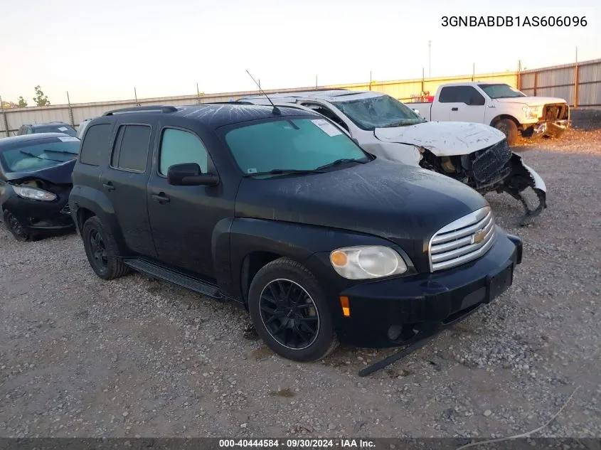 2010 Chevrolet Hhr Lt VIN: 3GNBABDB1AS606096 Lot: 40444584