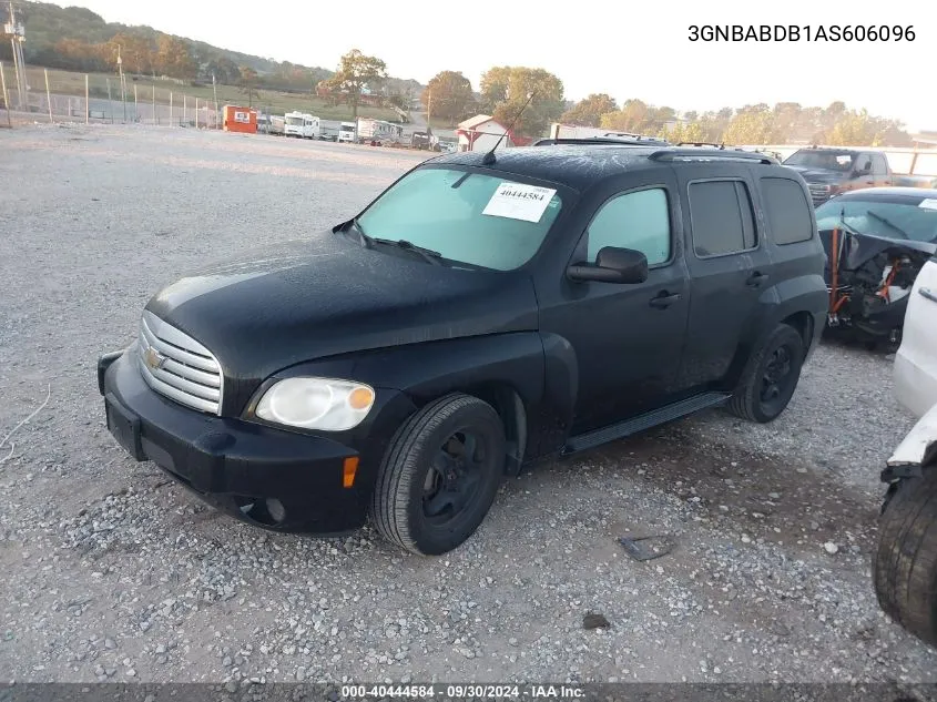 2010 Chevrolet Hhr Lt VIN: 3GNBABDB1AS606096 Lot: 40444584