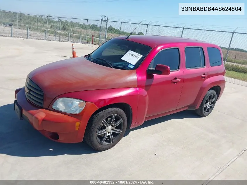 2010 Chevrolet Hhr Lt VIN: 3GNBABDB4AS624804 Lot: 40482992