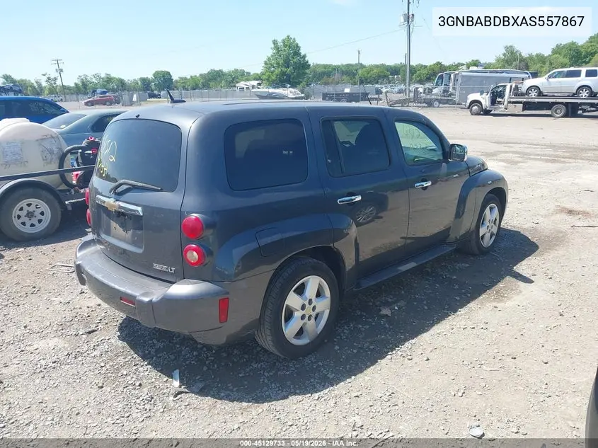2010 Chevrolet Hhr Lt VIN: 3GNBABDBXAS557867 Lot: 45129733