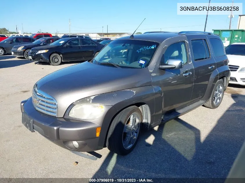 2011 Chevrolet Hhr Lt W/2Lt VIN: 3GNBACFU3BS608258 Lot: 37956019