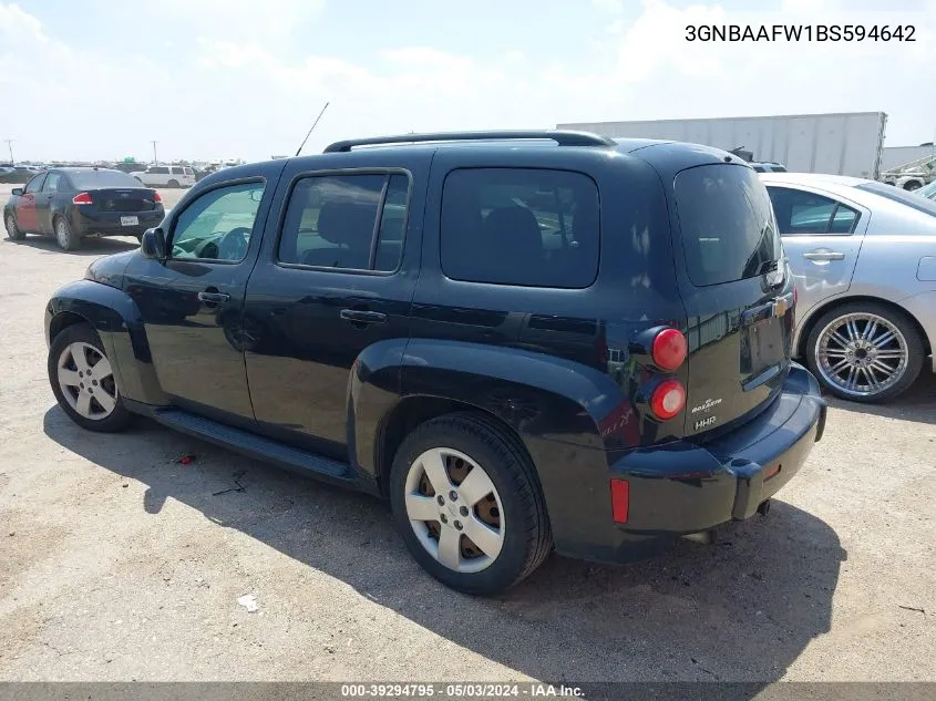 3GNBAAFW1BS594642 2011 Chevrolet Hhr Ls