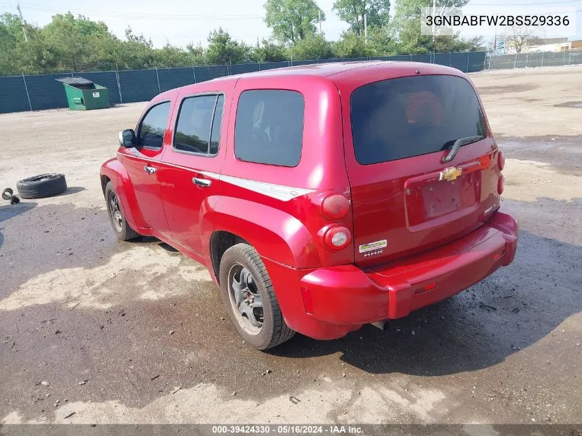 2011 Chevrolet Hhr Lt VIN: 3GNBABFW2BS529336 Lot: 39424330