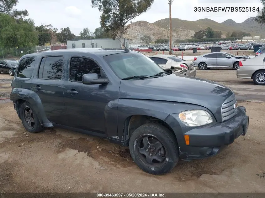 2011 Chevrolet Hhr Lt VIN: 3GNBABFW7BS525184 Lot: 39463597