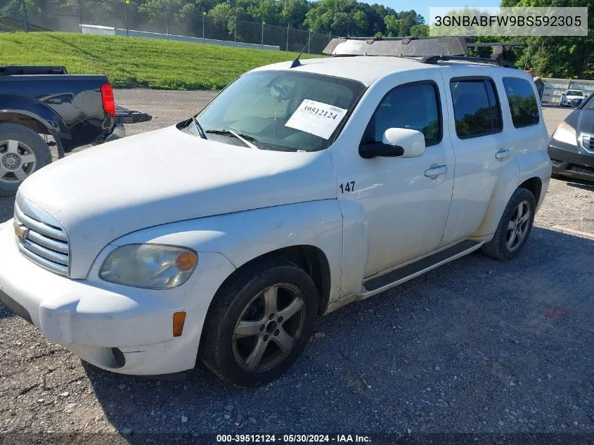 2011 Chevrolet Hhr Lt VIN: 3GNBABFW9BS592305 Lot: 39512124