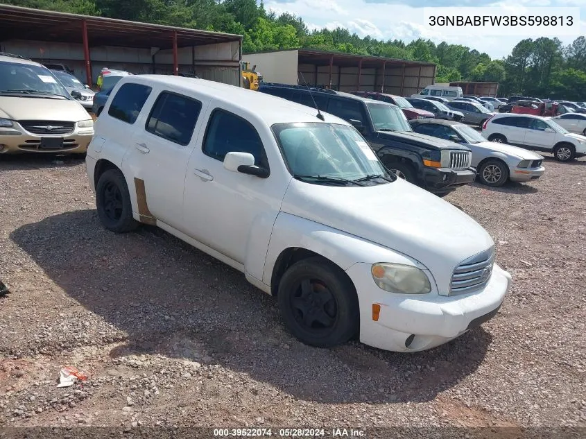 2011 Chevrolet Hhr Lt W/1Lt VIN: 3GNBABFW3BS598813 Lot: 39522074