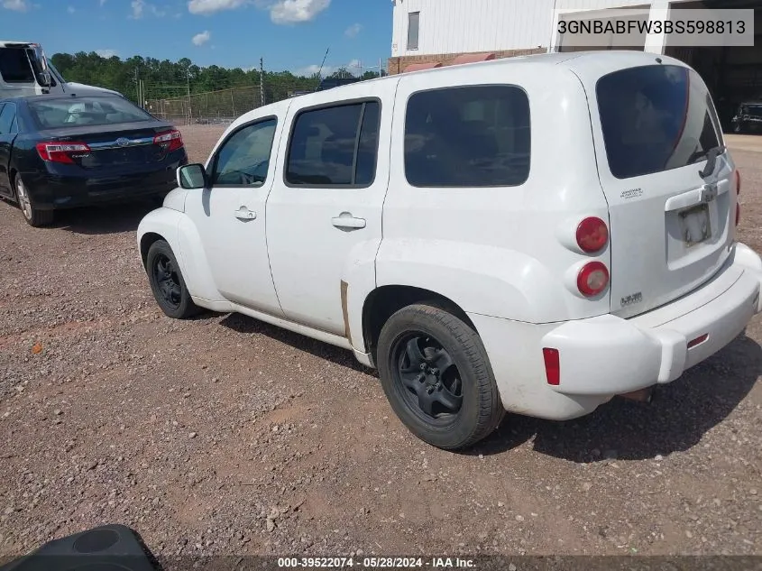 2011 Chevrolet Hhr Lt W/1Lt VIN: 3GNBABFW3BS598813 Lot: 39522074