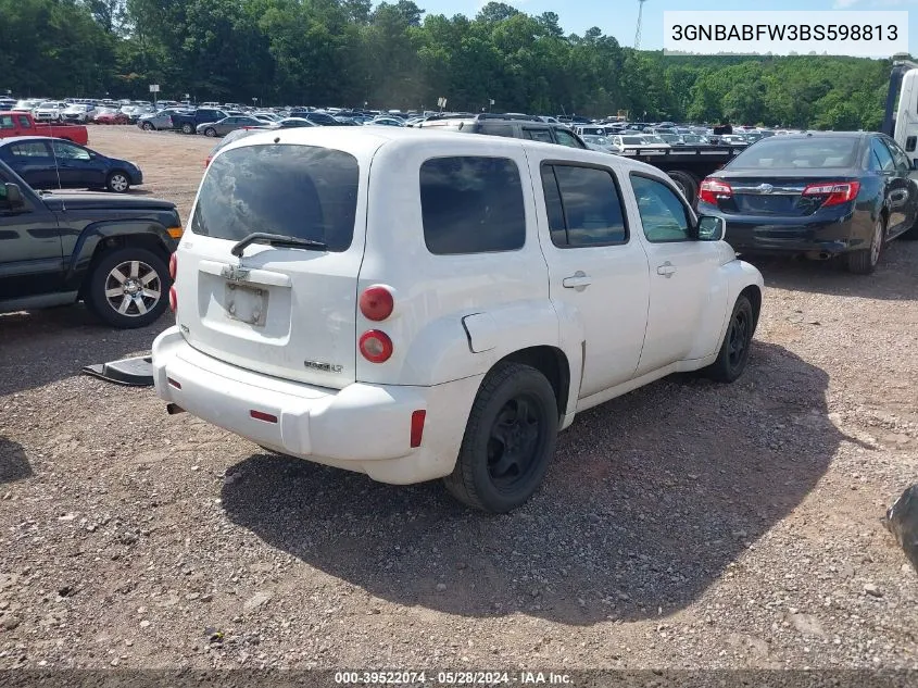 2011 Chevrolet Hhr Lt W/1Lt VIN: 3GNBABFW3BS598813 Lot: 39522074