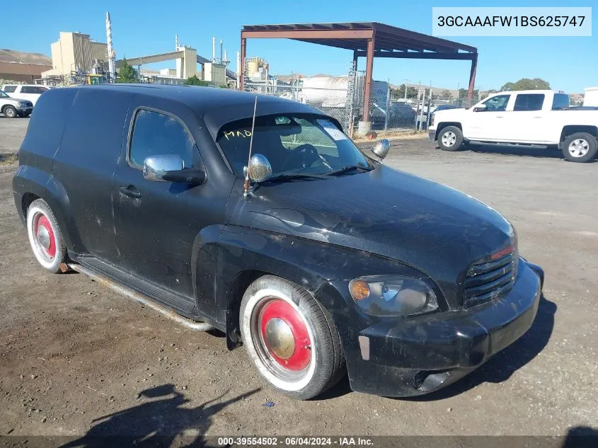 3GCAAAFW1BS625747 2011 Chevrolet Hhr Panel Ls