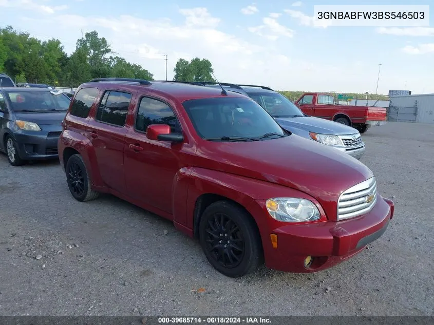 2011 Chevrolet Hhr Lt VIN: 3GNBABFW3BS546503 Lot: 39685714