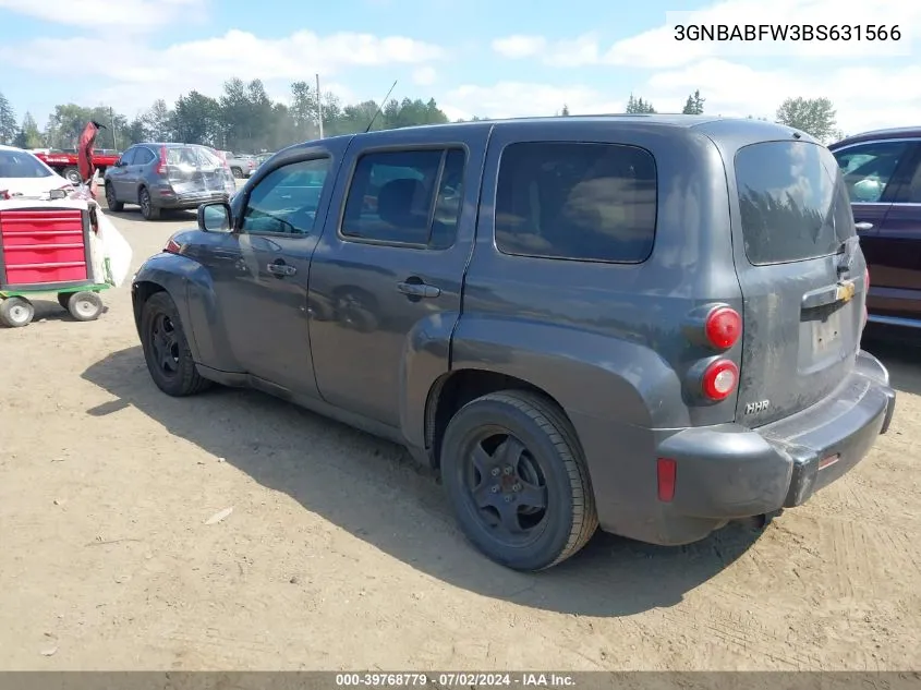 2011 Chevrolet Hhr Lt VIN: 3GNBABFW3BS631566 Lot: 39768779