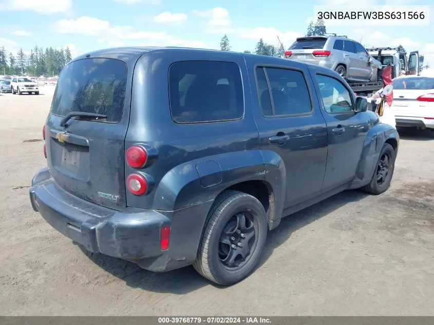 2011 Chevrolet Hhr Lt VIN: 3GNBABFW3BS631566 Lot: 39768779