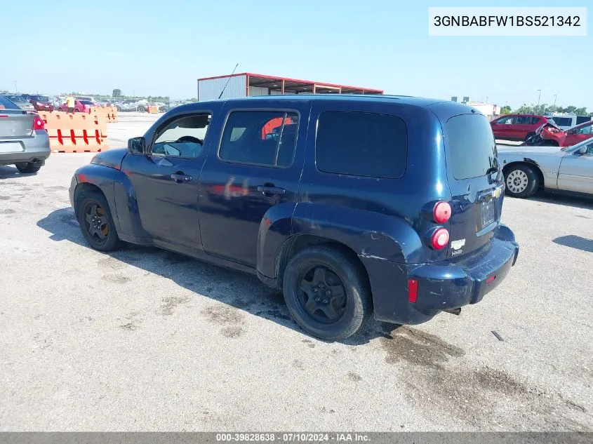 3GNBABFW1BS521342 2011 Chevrolet Hhr