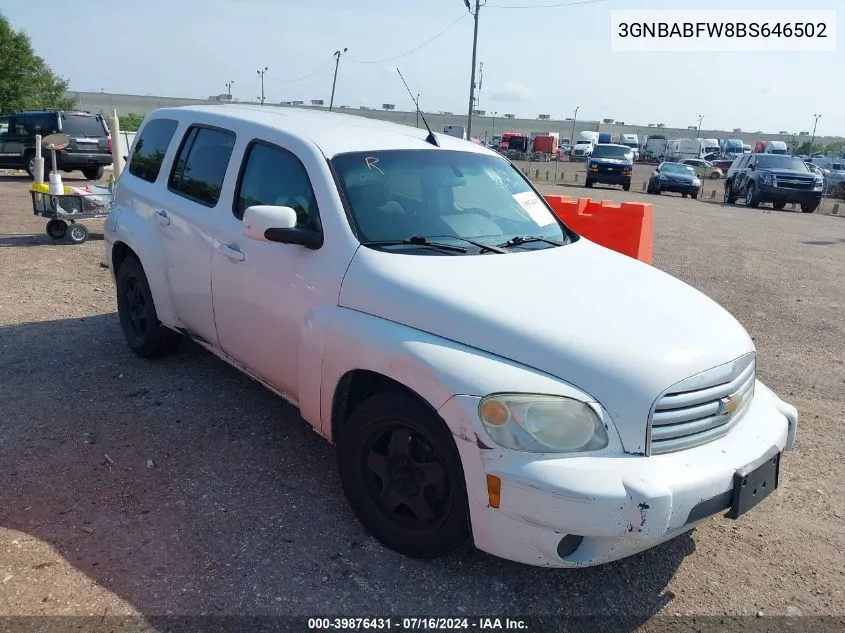 2011 Chevrolet Hhr Lt W/1Lt VIN: 3GNBABFW8BS646502 Lot: 39876431