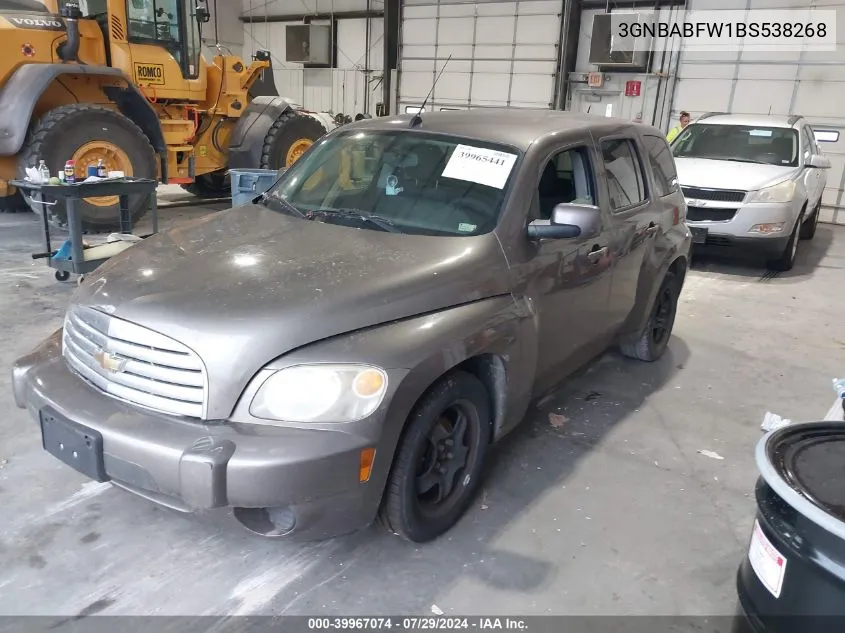 3GNBABFW1BS538268 2011 Chevrolet Hhr Lt