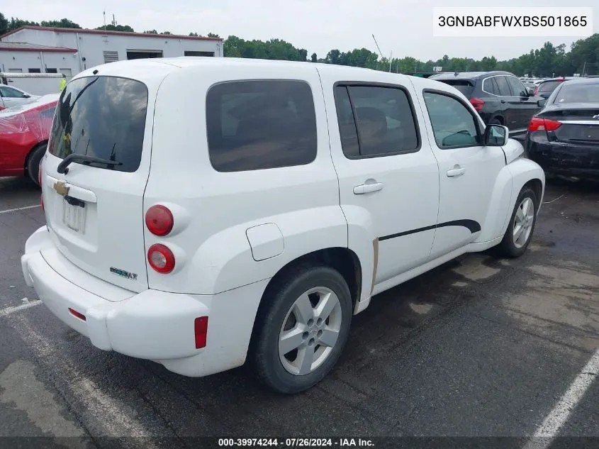 2011 Chevrolet Hhr Lt VIN: 3GNBABFWXBS501865 Lot: 39974244