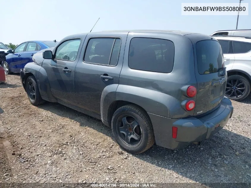 3GNBABFW9BS508080 2011 Chevrolet Hhr Lt