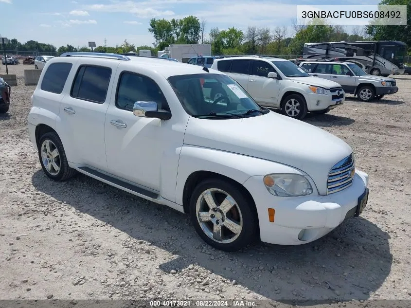 2011 Chevrolet Hhr Lt VIN: 3GNBACFU0BS608492 Lot: 40173021