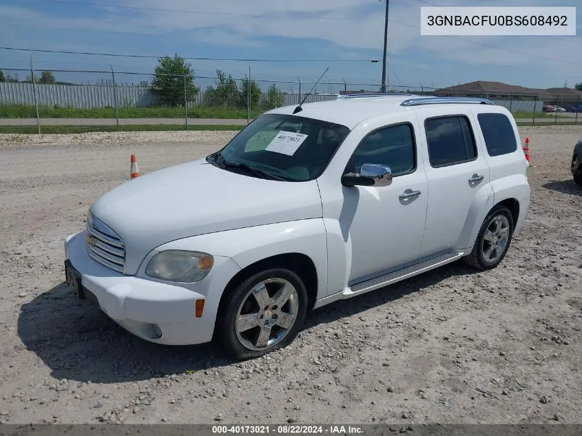 2011 Chevrolet Hhr Lt VIN: 3GNBACFU0BS608492 Lot: 40173021