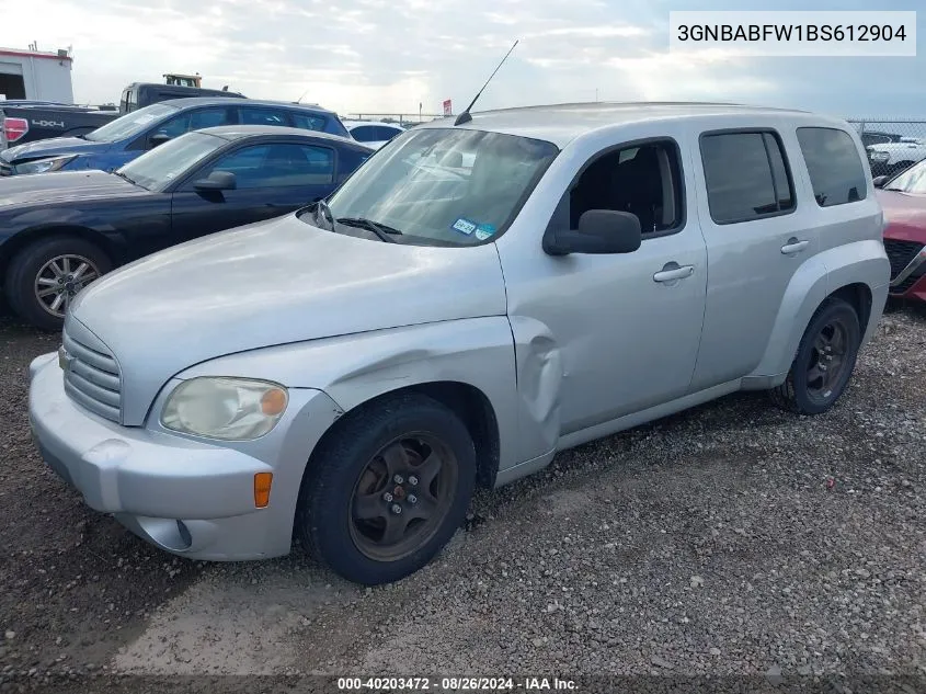 2011 Chevrolet Hhr Lt VIN: 3GNBABFW1BS612904 Lot: 40203472