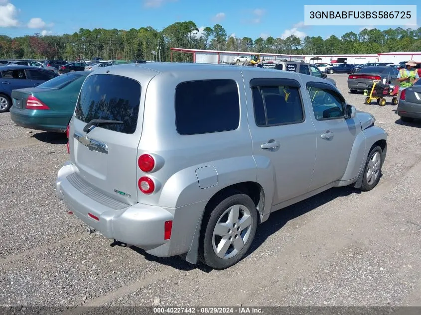 2011 Chevrolet Hhr Lt VIN: 3GNBABFU3BS586725 Lot: 40227442