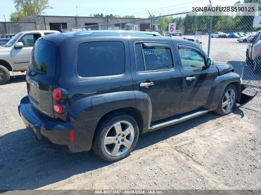 2011 Chevrolet Hhr Lt VIN: 3GNBACFU2BS590125 Lot: 40273587