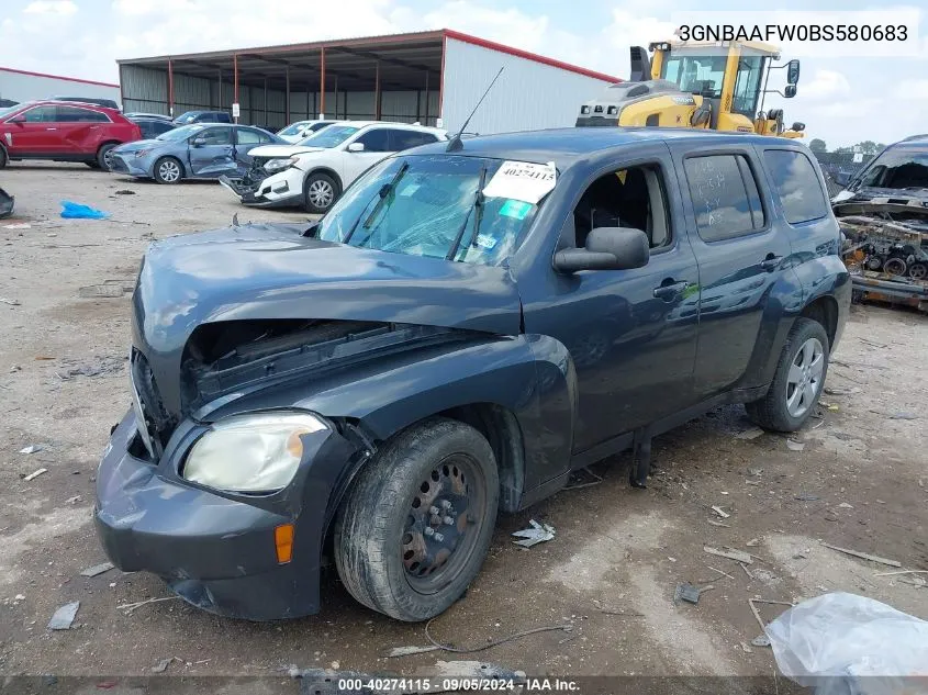 3GNBAAFW0BS580683 2011 Chevrolet Hhr Ls