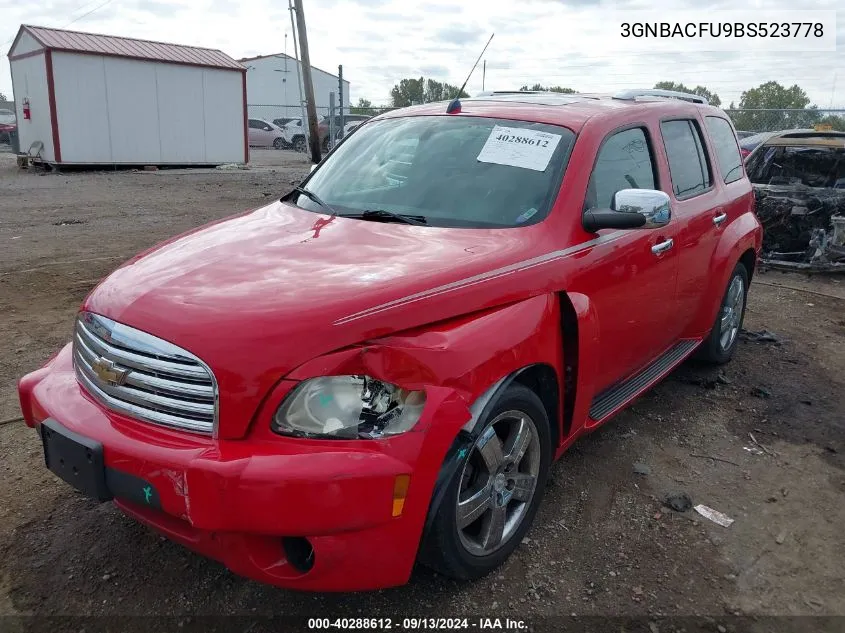 2011 Chevrolet Hhr Lt2 Lt VIN: 3GNBACFU9BS523778 Lot: 40288612