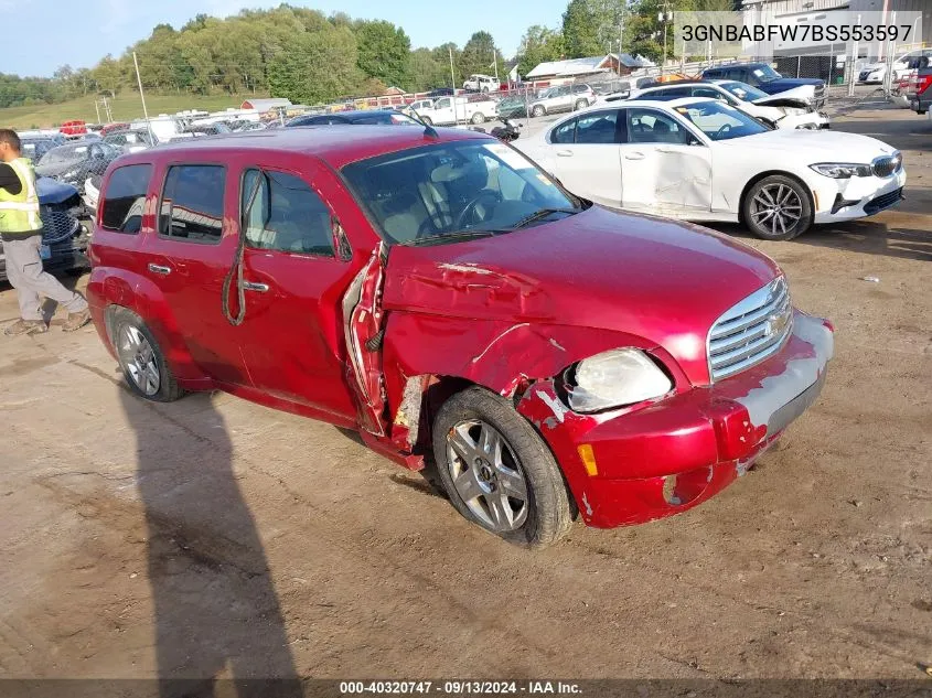 2011 Chevrolet Hhr Lt VIN: 3GNBABFW7BS553597 Lot: 40320747