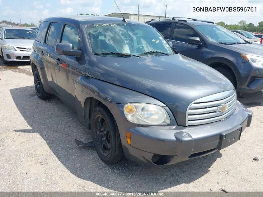 2011 Chevrolet Hhr Lt VIN: 3GNBABFW0BS596761 Lot: 40346577