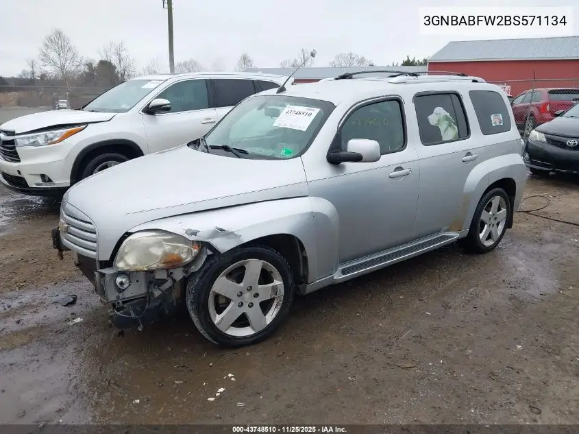 3GNBABFW2BS571134 2011 Chevrolet Hhr Lt