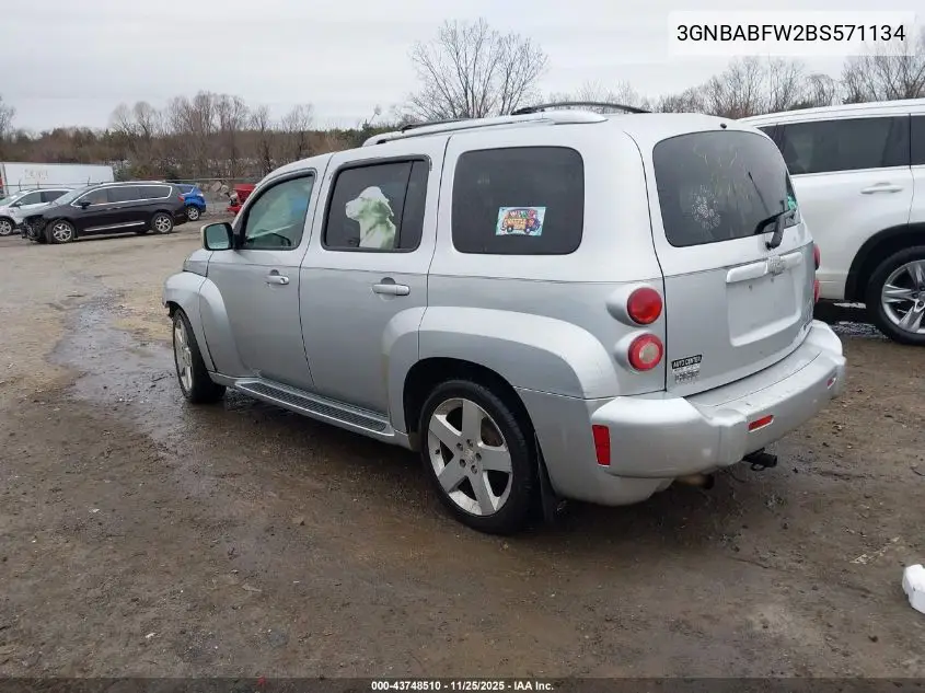 3GNBABFW2BS571134 2011 Chevrolet Hhr Lt