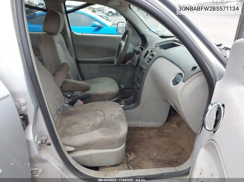 3GNBABFW2BS571134 2011 Chevrolet Hhr Lt