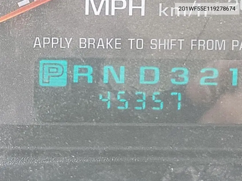 2G1WF55E119278674 2001 Chevrolet Impala