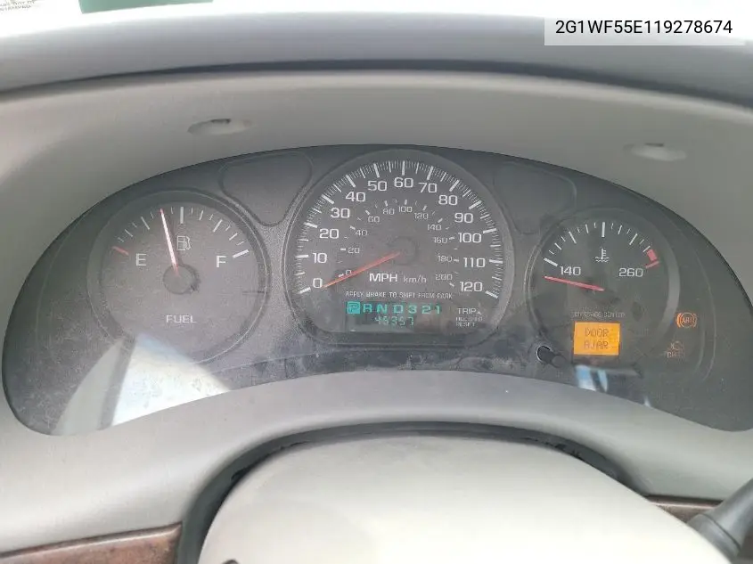 2G1WF55E119278674 2001 Chevrolet Impala