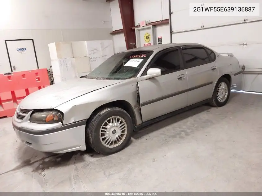 2G1WF55E639136887 2003 Chevrolet Impala