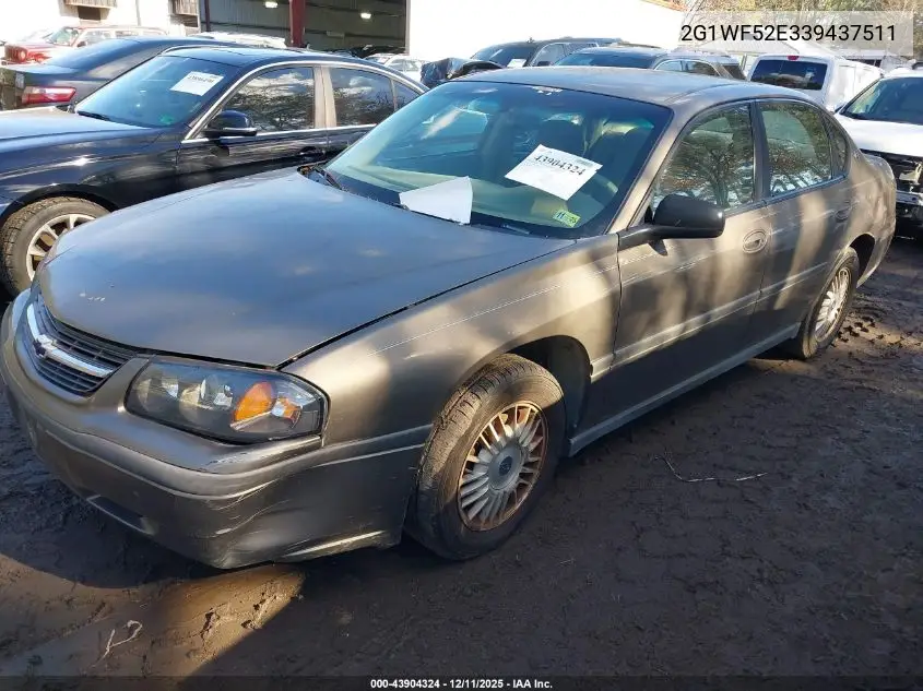2G1WF52E339437511 2003 Chevrolet Impala