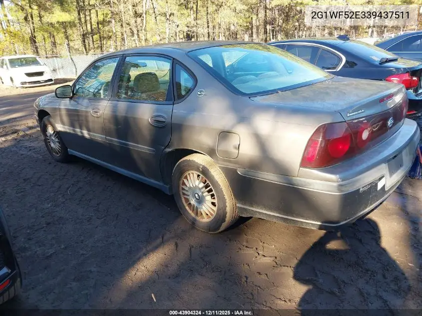 2G1WF52E339437511 2003 Chevrolet Impala