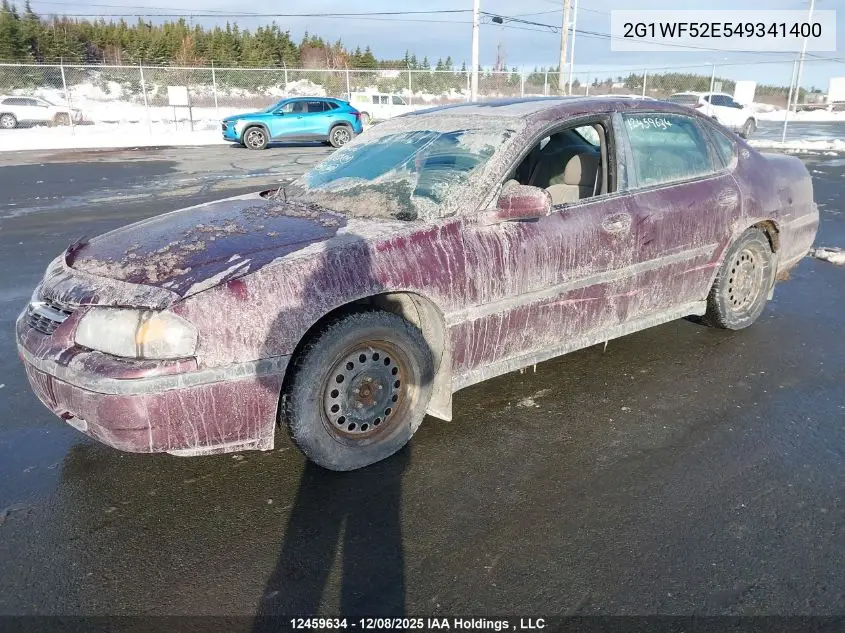 2G1WF52E549341400 2004 Chevrolet Impala
