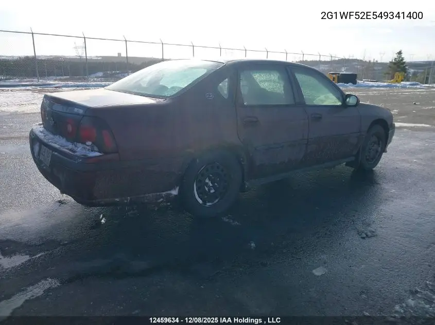2G1WF52E549341400 2004 Chevrolet Impala