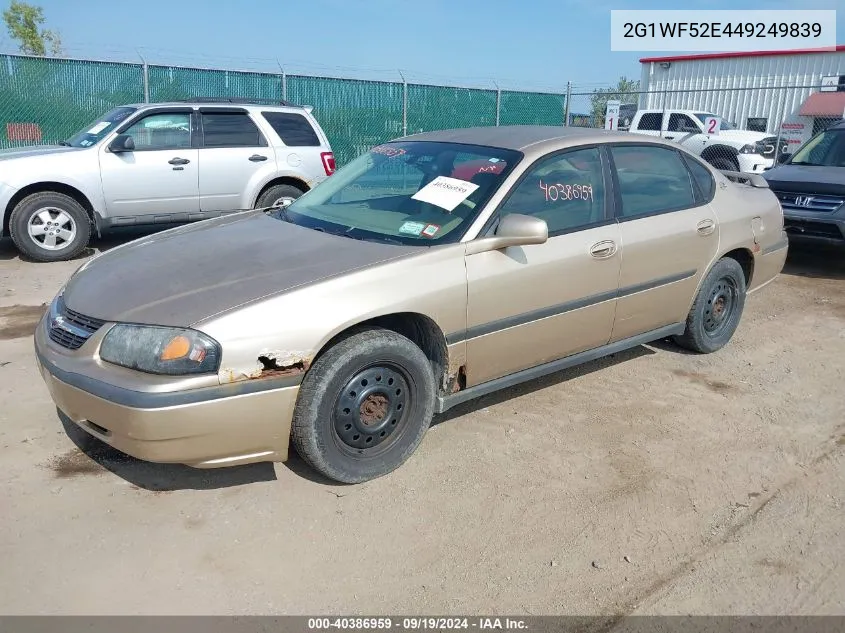 2004 Chevrolet Impala VIN: 2G1WF52E449249839 Lot: 40386959