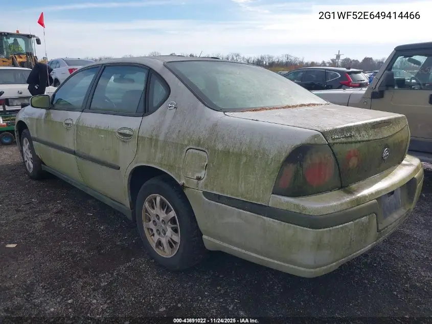 2G1WF52E649414466 2004 Chevrolet Impala