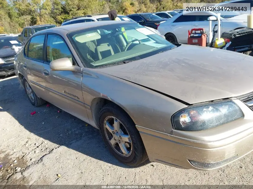 2G1WH52K349289443 2004 Chevrolet Impala Ls