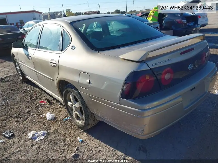 2G1WH52K349289443 2004 Chevrolet Impala Ls