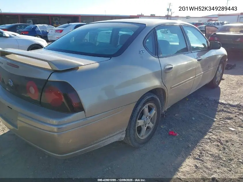 2G1WH52K349289443 2004 Chevrolet Impala Ls