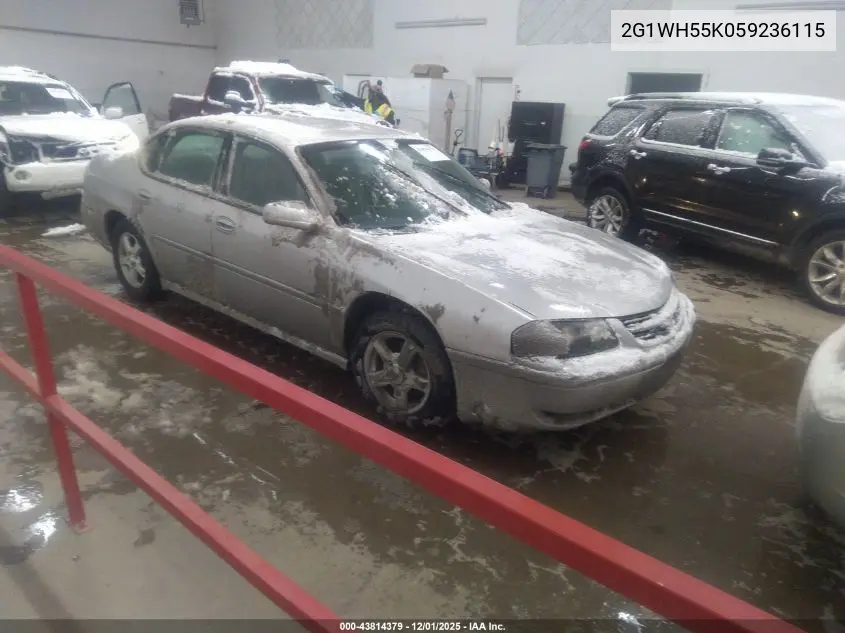 2G1WH55K059236115 2005 Chevrolet Impala Ls